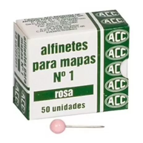 Alfinete para Mapa nº1 Rosa – ACC