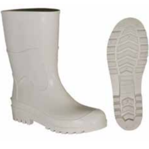 Bota de PVC Cano 30cm Cor Branca PPP106 tamanhos 39, 40, 41, 42 Proteplus