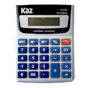 Calculadora de Mesa 12 Dígitos Bateria KZ1039 – Kaz