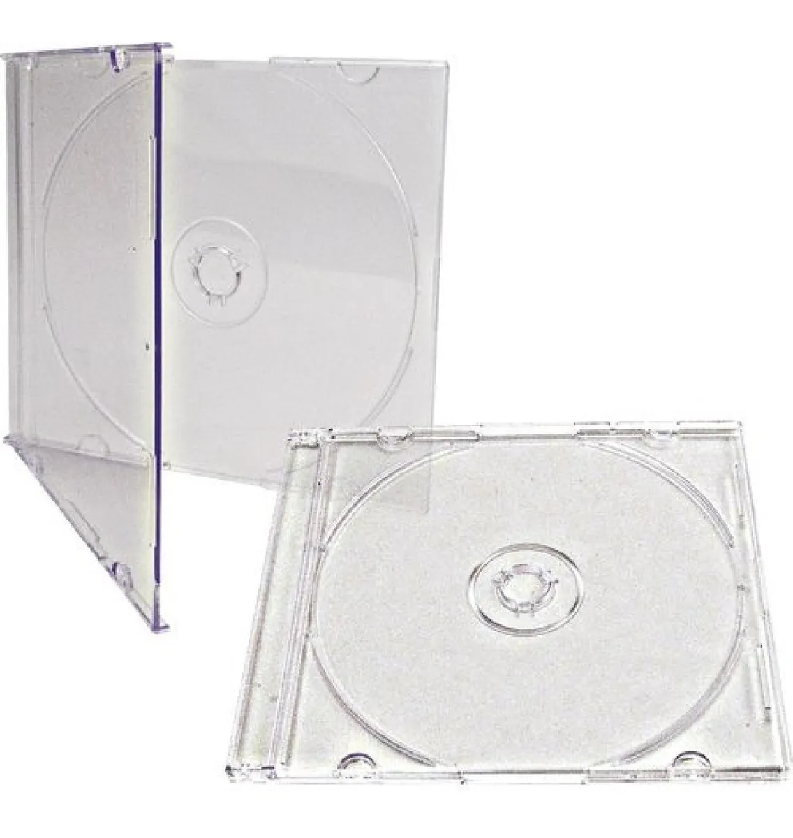 Capa Caixa Acrílico para CD/DVD Simples Slim Transparente – Videolar