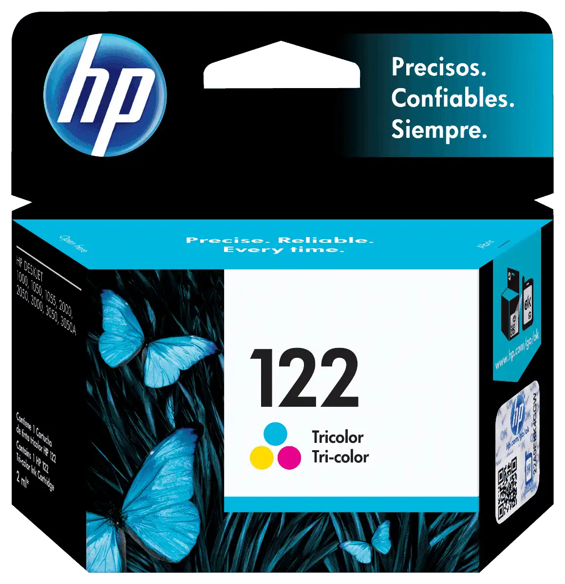 Cartucho Original HP 122 Color CH562 HB 2ml 1000/1050/2000/2050/3000/3050 – HP