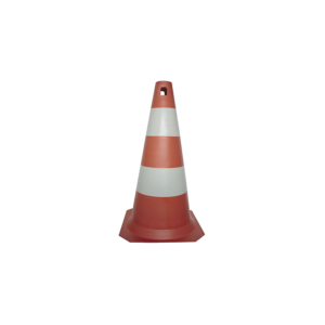 Cone Rígido PLT Laranja / Branco 50cm Código 36,0002 Referência PPS 03 – Proteplus