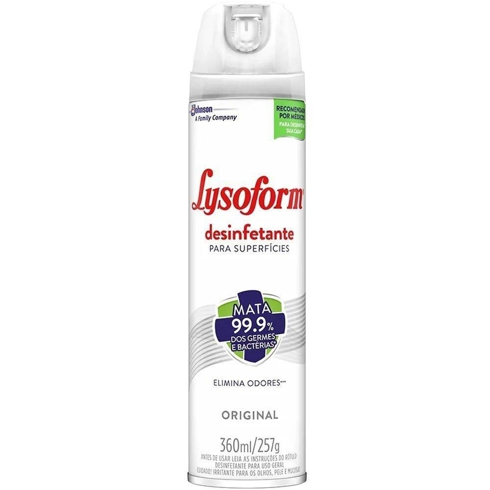 Desinfetante 360ml Spray Lysoform – Johnson