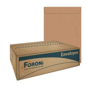 Envelope 17×25 Kraft Natural 250 Unidades – Foroni