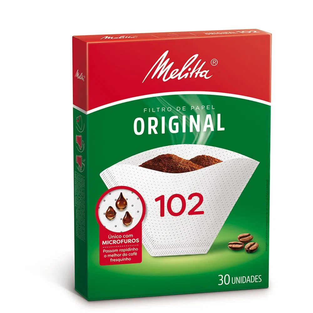 Filtro de Papel 102 Médio com 30 Unidades – Melitta