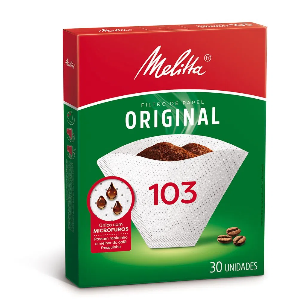 Filtro de Papel 103 Grande com 30 Unidades – Melitta