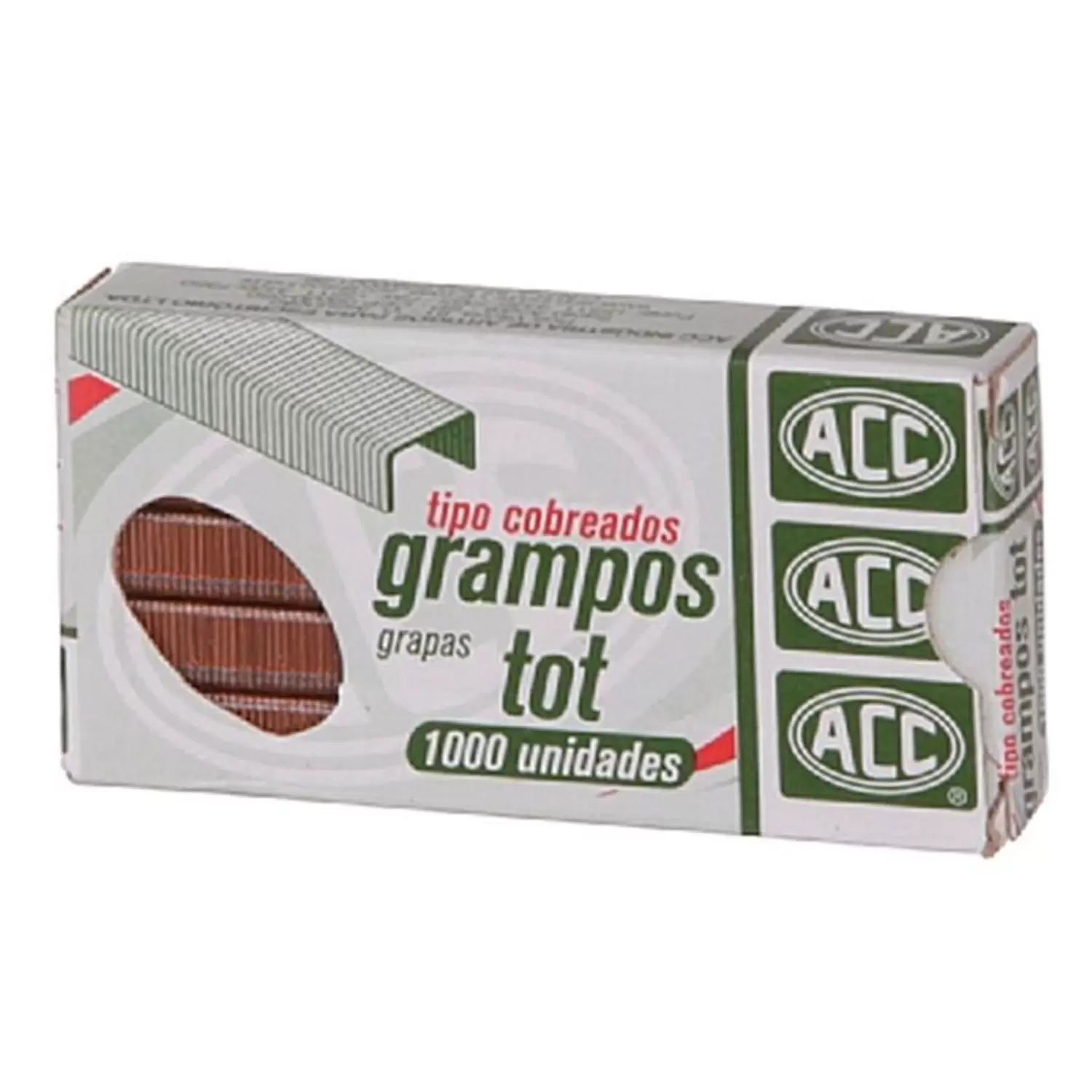 Grampo Tot Cobreado 1000 Unidades – ACC