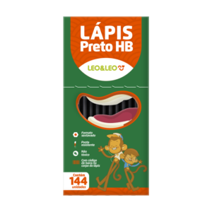 Lápis Preto nº2 HB Caixa 144 Unidades – Leonora