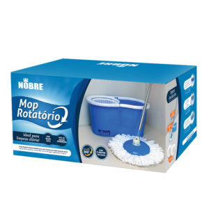 Mop Rotatório Balde 13 Litros Microfibra – Nobre