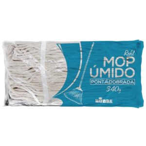 Mop Úmido Refil 340g Ponta Dobrada – Nobre