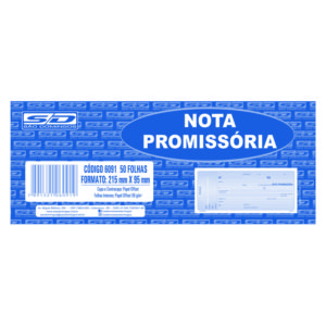 Nota Promissória 50 Folhas 215mmx95mm – São Domingos