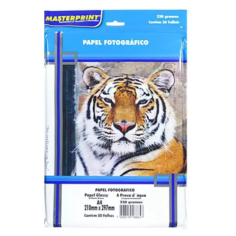 Papel Fotográfico A4 230g 50 Folhas – Masterprint