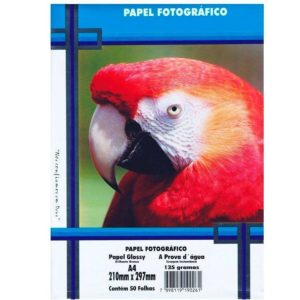 Papel Fotográfico A4 Glossy 135g 50 Folhas – Masterprint