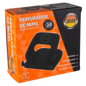 Perfurador de Metal 2 Furos até 20 Folhas – Jocar Office