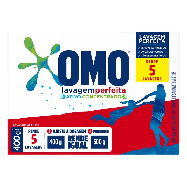 Sabão em Pó Lavagem Perfeita Caixa 400g – Omo