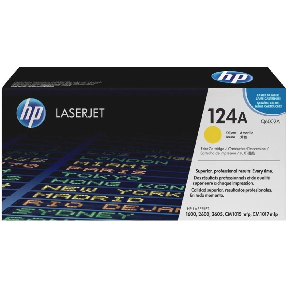 Toner Original 124A Amarelo Q60002A 1600/2600/2605 – HP