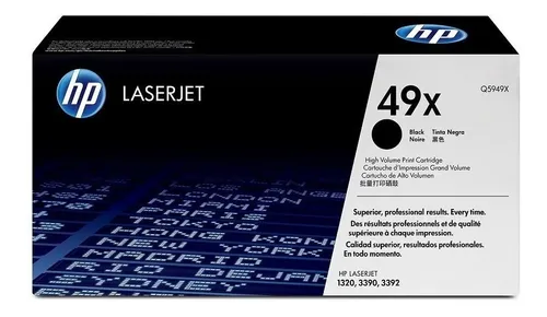 Toner Original 49X Preto Q5949X 1160/1320/3390/3392 – HP