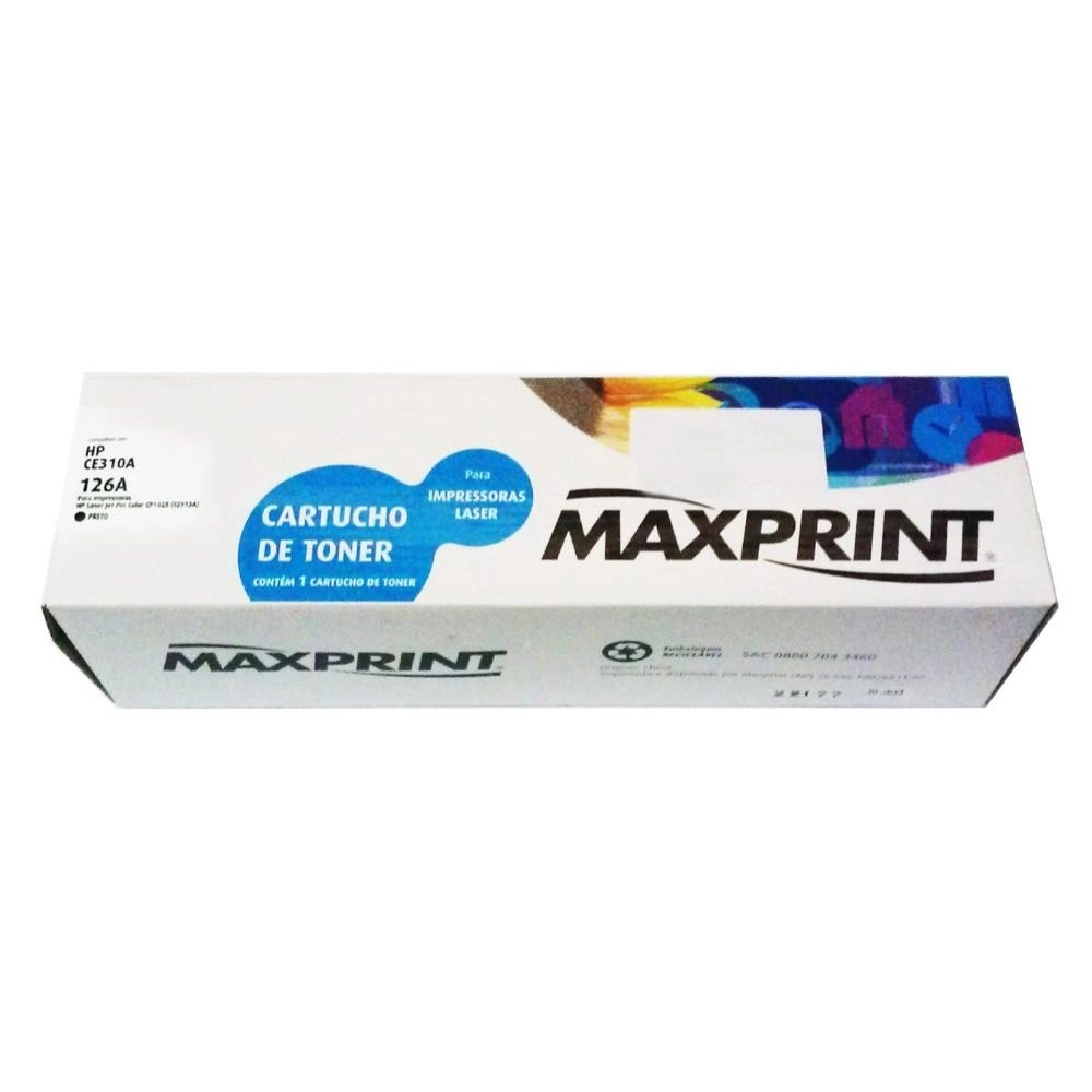 Toner Preto HP126A CE310A Compatível – Maxprint