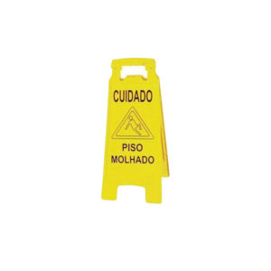 Placa Plástica Sinalizadora “Piso Molhado” – Moppita